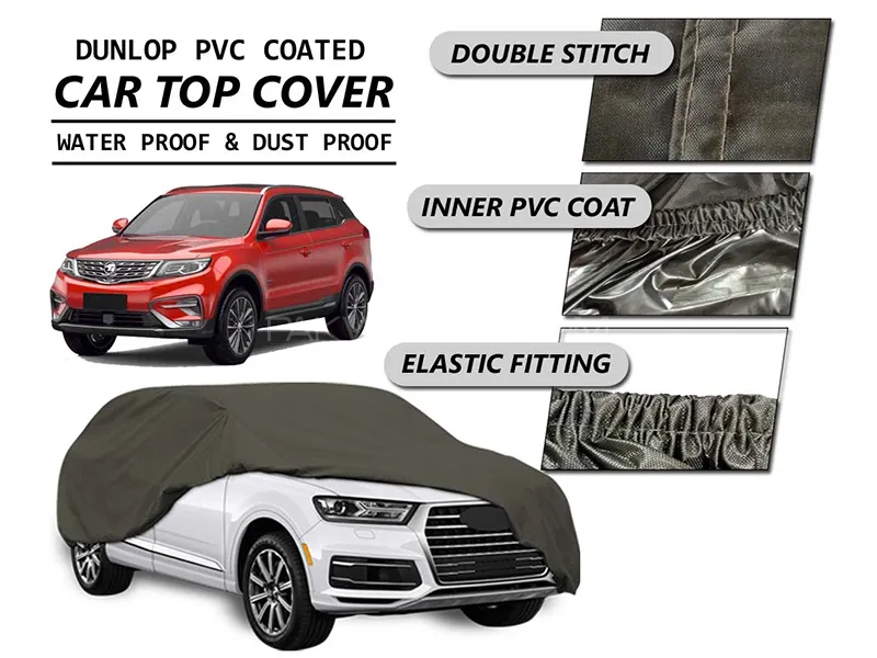 Proton X70 2020-2023 Top Cover | DUNLOP PVC Coated | Double Stitched | Anti-Scratch   Image-1