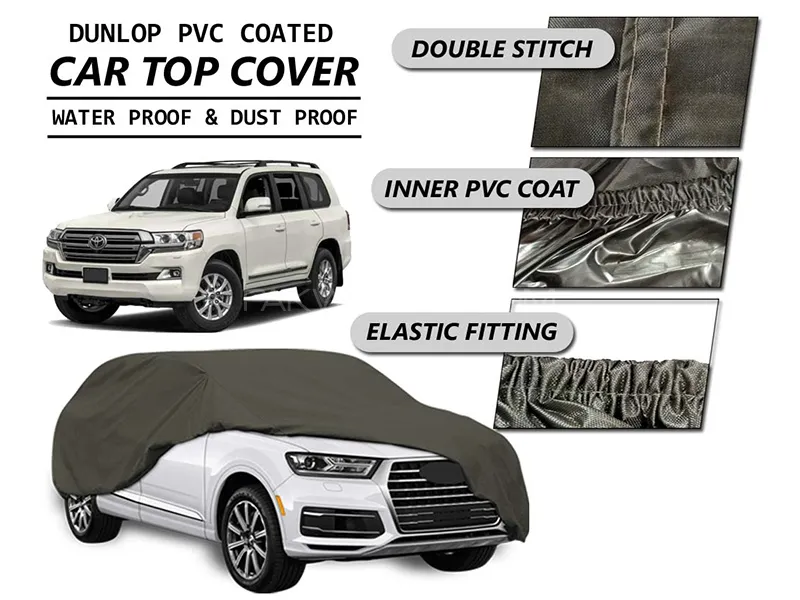 Toyota Landcruiser V8 Top Cover | DUNLOP PVC Coated | Double Stitched | Anti-Scratch  