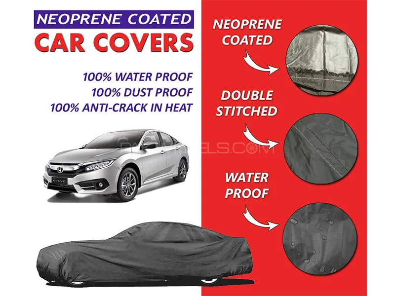 Honda Civic 2016 - 2021 Top Cover | Neoprene Coated Inside | Ultra Thin & Soft | Water Proof   Image-1