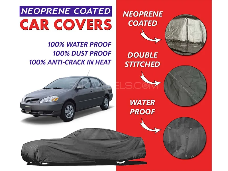 Toyota Corolla 2002 - 2008 Top Cover | Neoprene Coated Inside | Ultra Thin & Soft | Water Proof   Image-1