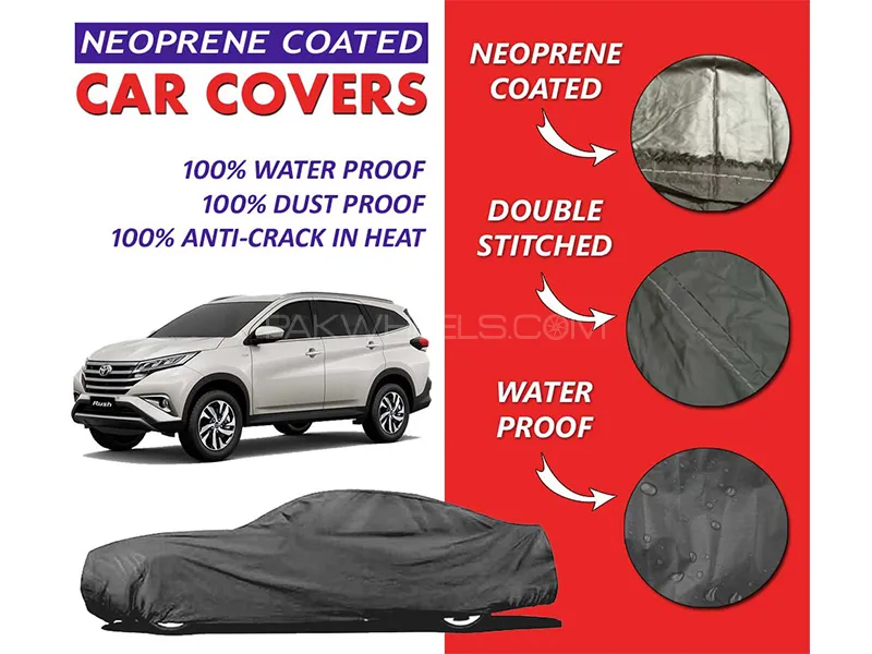 Toyota Rush 2018-2023 Top Cover | Neoprene Coated Inside | Ultra Thin & Soft | Water Proof   Image-1