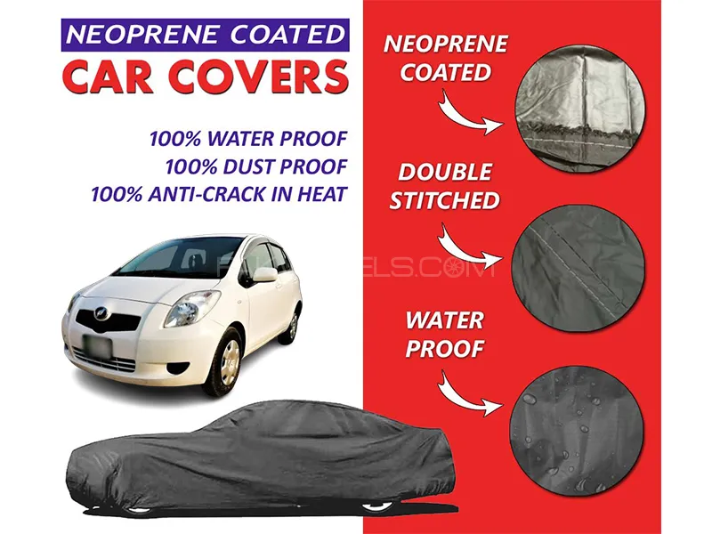 Toyota Vitz 1997-2005 Top Cover | Neoprene Coated Inside | Ultra Thin & Soft | Water Proof  