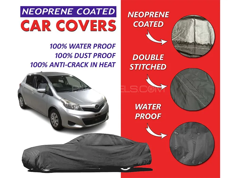 Toyota Vitz 2011-2018 Top Cover | Neoprene Coated Inside | Ultra Thin & Soft | Water Proof   Image-1