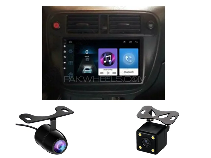 Honda Civic 1995-2001 Android Screen Panel With Free 2 Cameras IPS Display 9 inch 2-32 GB Image-1