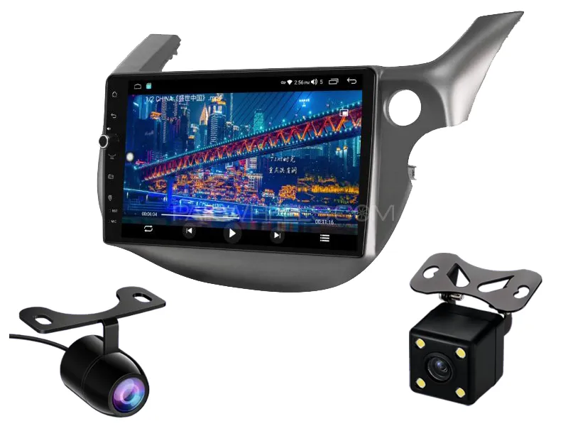 Honda Fit 2008-2013 Android Screen Panel With Free 2 Cameras IPS Display 9 inch 2-32 GB Image-1