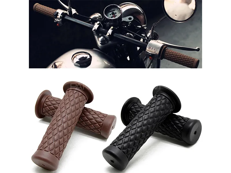 Motorbike Handle Grips New Style Easy Fit Universal Image-1