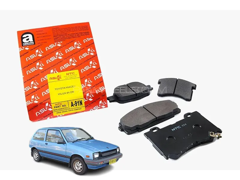 Suzuki Cultus Japanesse 1980 Asuki Red Front Disc Pad - A-232DN Image-1