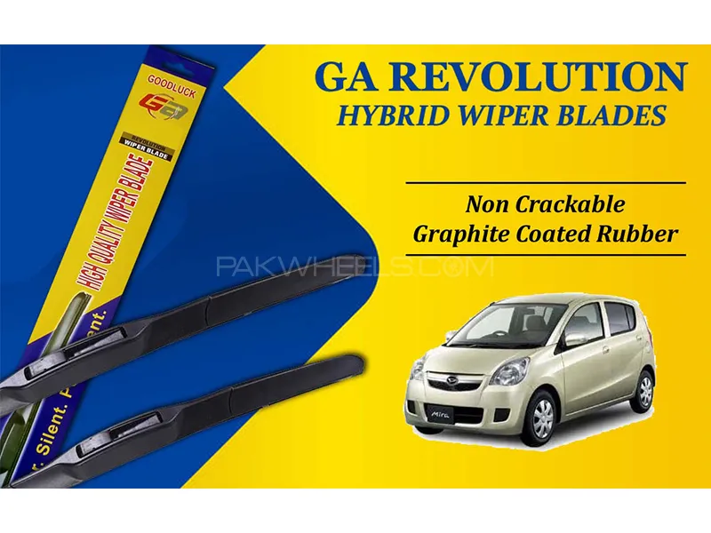 Daihatsu Mira 2007 - 2016 GA Revolution Hybrid Wiper Blades | Non Cracking Graphite Coated Rubber Image-1