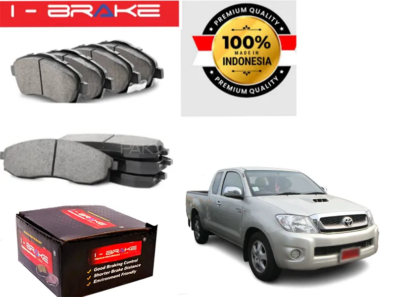 Toyota Vigo 2004-2015 I-Brake Front Brake Pad Made In Indonesia | Premium Braking Image-1