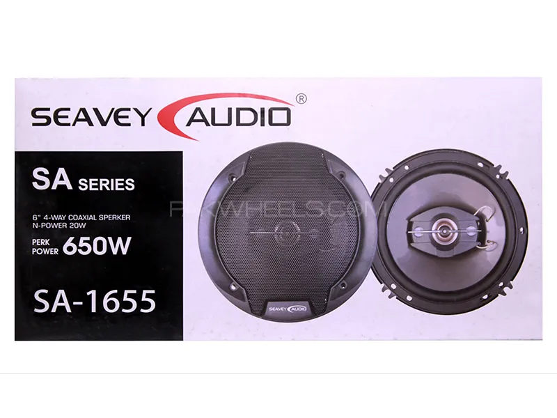 Seavey Audio 6 inch Round Speaker SA 1655 Pair 650 Watt Image-1