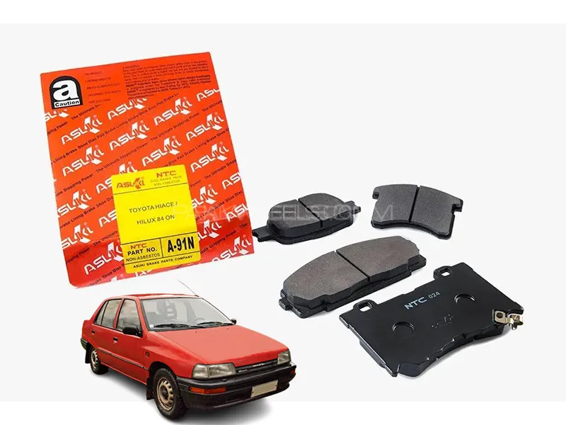 Daihatsu Charade 1300CC 1993 Asuki Red Front Disc Pad - A-561N Image-1
