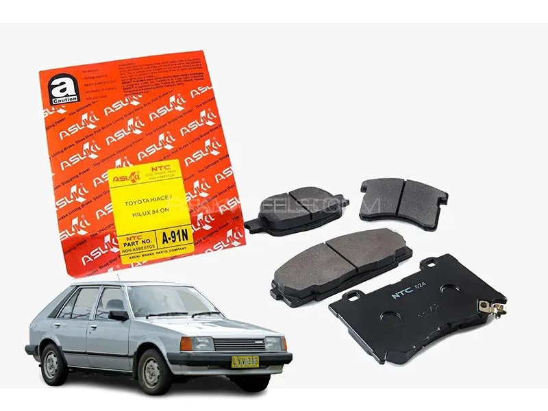 Mazda 323 1980-1982 Asuki Red Front Disc Pad - A-70N