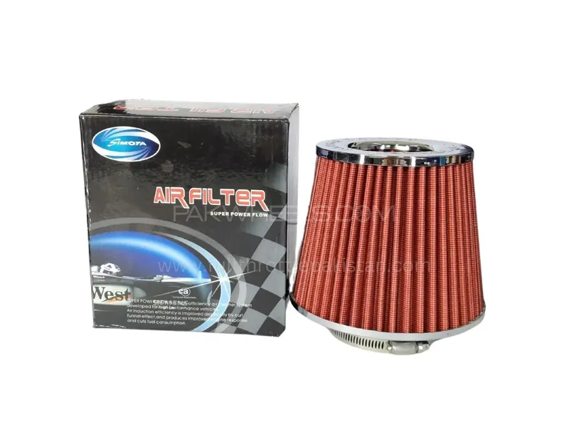 Universal Simota Air Intake Filter Red Image-1