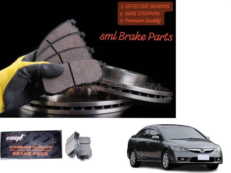 Honda Reborn 1.8 2010 Front Disc Brake Pad - SML Brake Parts - Advanced Braking Image-1