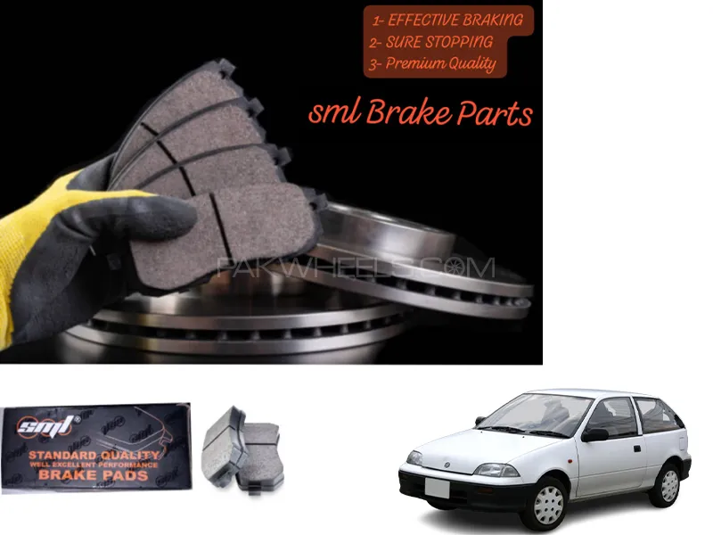 Suzuki Cultus 1998-2007 Front Disc Brake Pad - SML Brake Parts - Advanced Braking Image-1