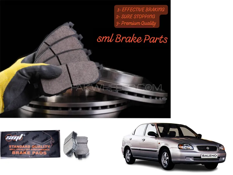 Suzuki Baleno 1998-2005 Front Disc Brake Pad - SML Brake Parts - Advanced Braking Image-1
