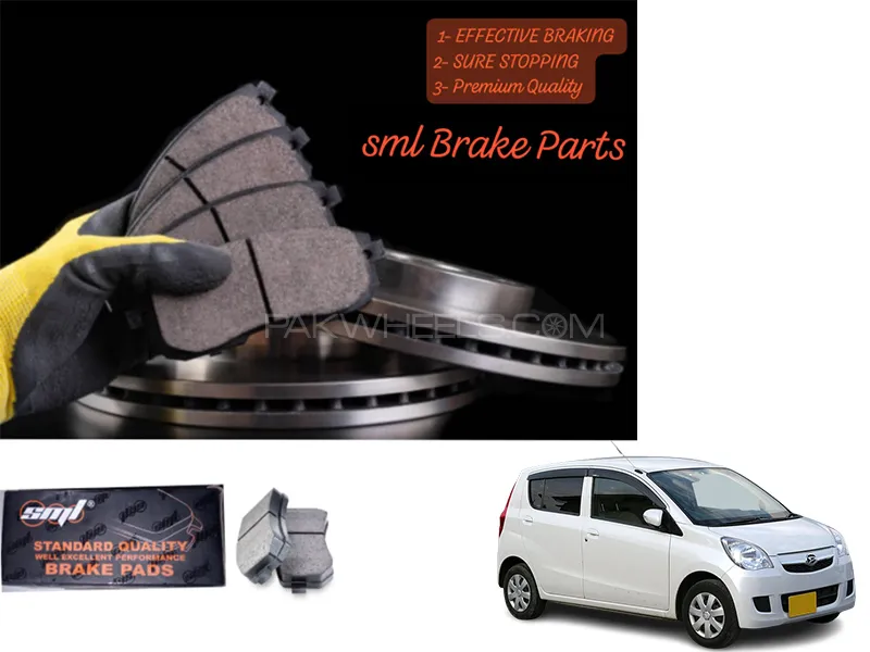 Daihatsu Mira 2002-2006 Front Disc Brake Pad - SML Brake Parts - Advanced Braking