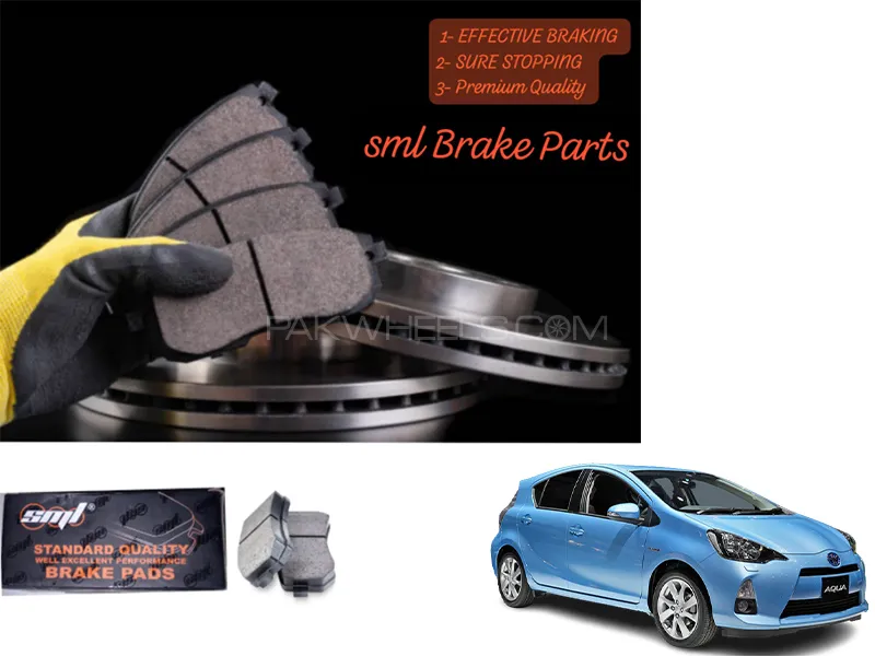 Toyota Aqua 2012-2023 Front Disc Brake Pad - SML Brake Parts - Advanced Braking