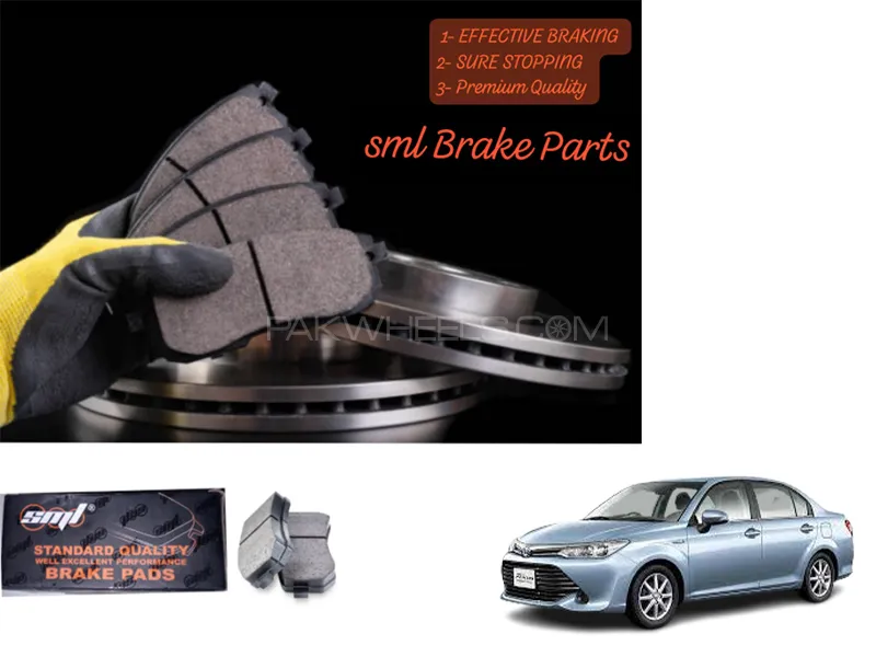 Toyota Corolla Axio 2006-2012 Front Disc Brake Pad - SML Brake Parts - Advanced Braking Image-1