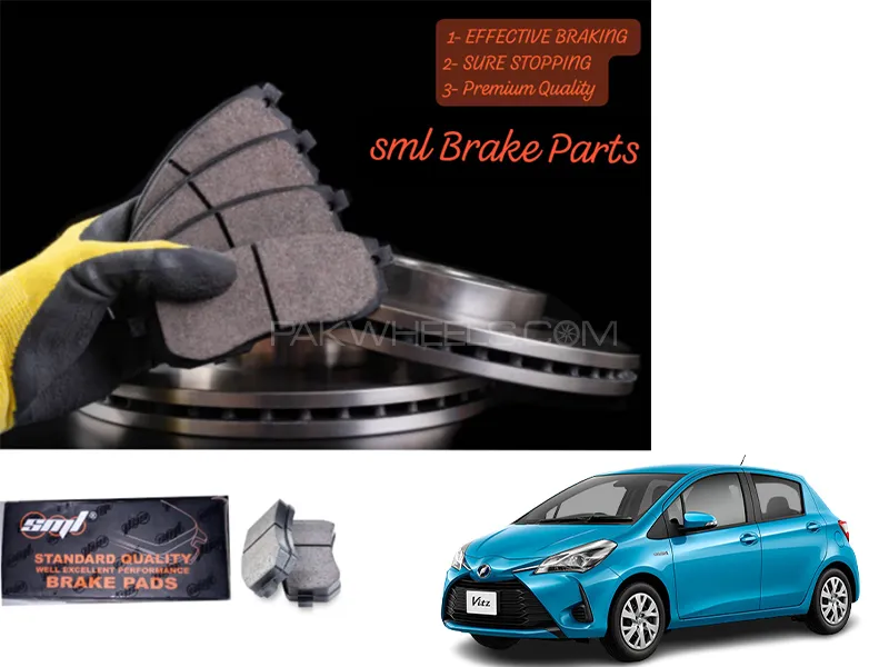 Toyota Vitz Hybrid 2017-2023 Front Disc Brake Pad - SML Brake Parts - Advanced Braking Image-1