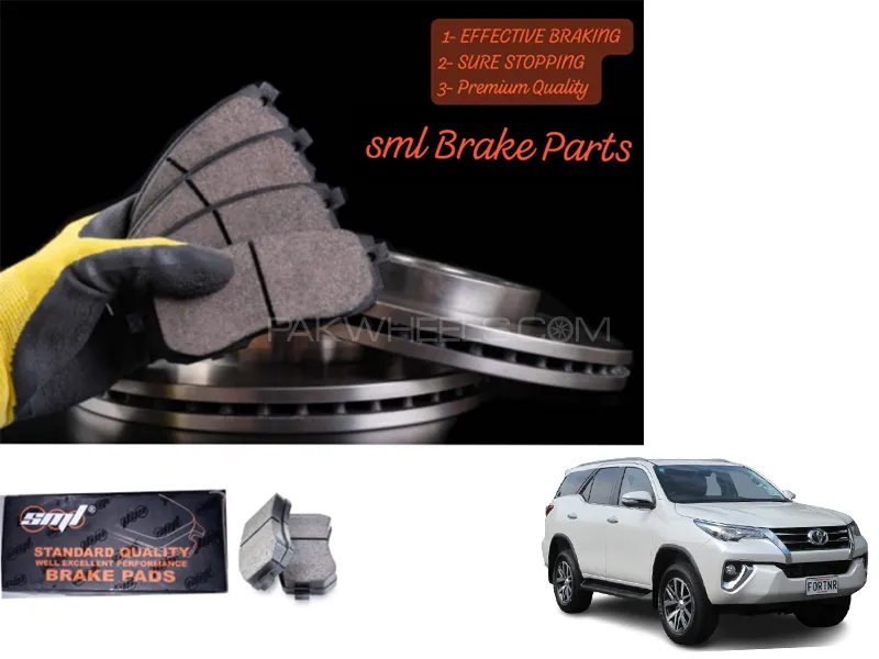 Toyota Fortuner 2013-2023 Front Disc Brake Pad - SML Brake Parts - Advanced Braking Image-1