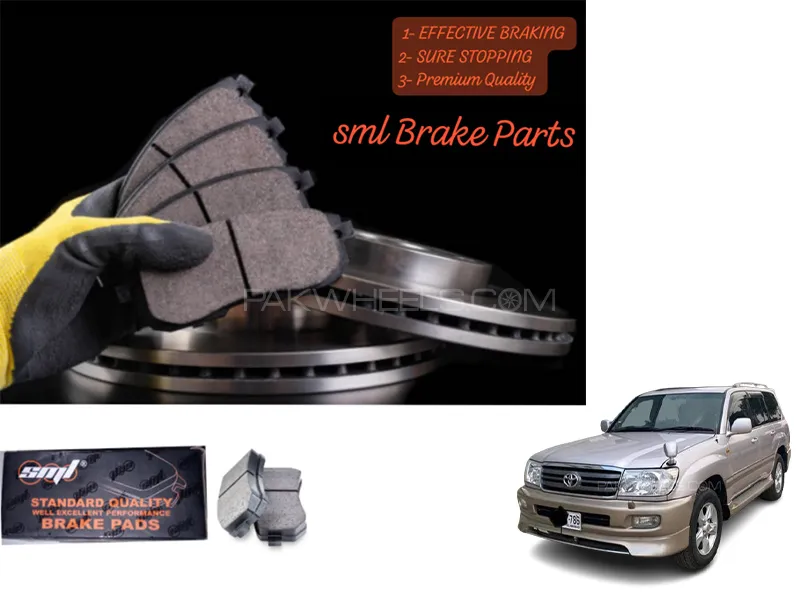 Toyota Land Cruiser 2001-2008 Front Disc Brake Pad - SML Brake Parts - Advanced Braking Image-1