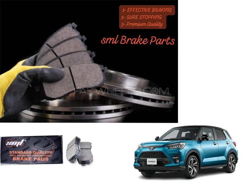 Toyota Raize 2019-2023 Front Disc Brake Pad - SML Brake Parts - Advanced Braking Image-1