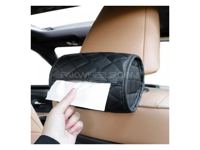 Car Synthetic Leather Tissue Box Image-1