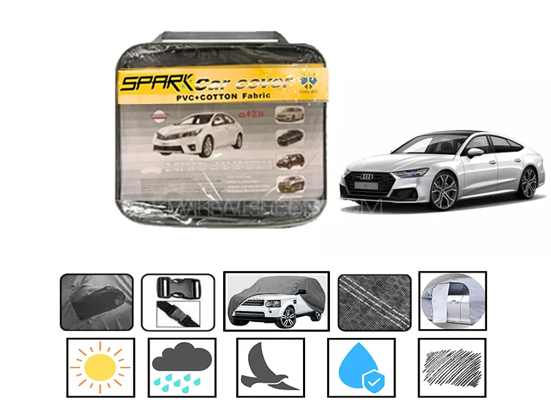 Audi A7 PVC Spark Cotton Fabric Car Top Cover