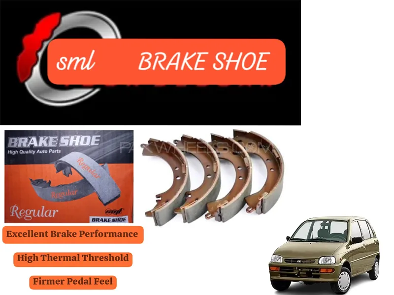 Daihatsu Cuore 2000-2012 Rear Brake Shoe - SML Brake Parts - Advanced Braking  Image-1