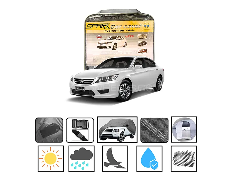 Honda Accord 2013-2019 PVC Spark Cotton Fabric Car Top Cover