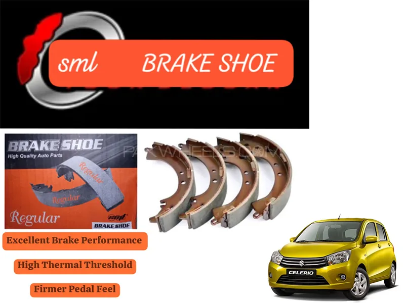 Suzuki Cultus Celerio 2017-2023 Rear Brake Shoe - SML Brake Parts - Advanced Braking 