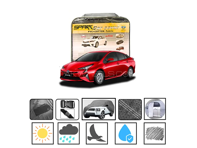 Toyota Prius Alpha 2011-2021 Spark PVC Cotton Fabric Car Top Cover