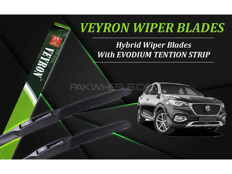 MG HS 2020-2023 VEYRON Hybrid Wiper Blades | Non Scratchable | Graphite Coated Image-1