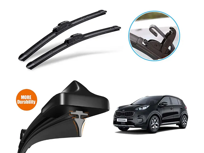 Kia Sportage 2019-2023 Silicone Wiper Blades | Soft Rubber Wiper | Graphite Coated Rubber