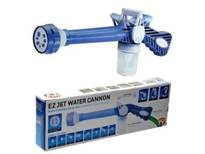 Jet Cannon 8 In 1 Turbo Pressure Water Spray Gun | Blue  Image-1