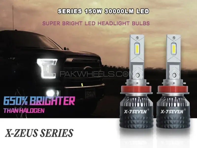 HB3 9005 X7 LED Headlights For High Beam 6500k White USA One Year Warranty Image-1