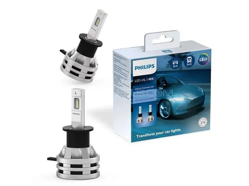 H3 Philips Ultinon Essential Gen 2 LED 6000k White +200% Image-1