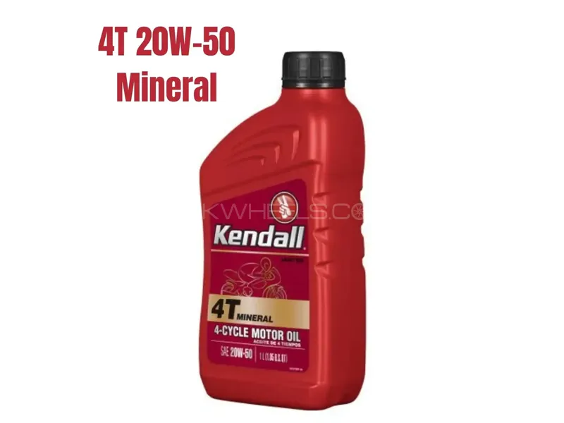 Kendall 4T 20W-50 Mineral Motor Engine Oil 1L Image-1