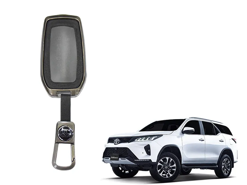 Toyota Fortuner 2016-2023 Metal Key Cover  Image-1