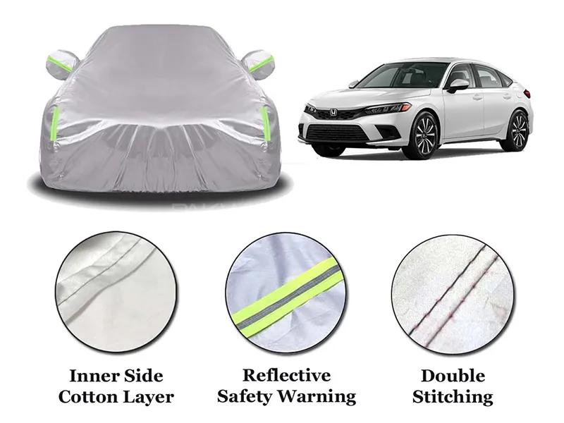 Honda Civic 2022-2023 Parachute Cotton Top Cover | Anti-Scratch | Anti-Crack | Double Stitched Image-1