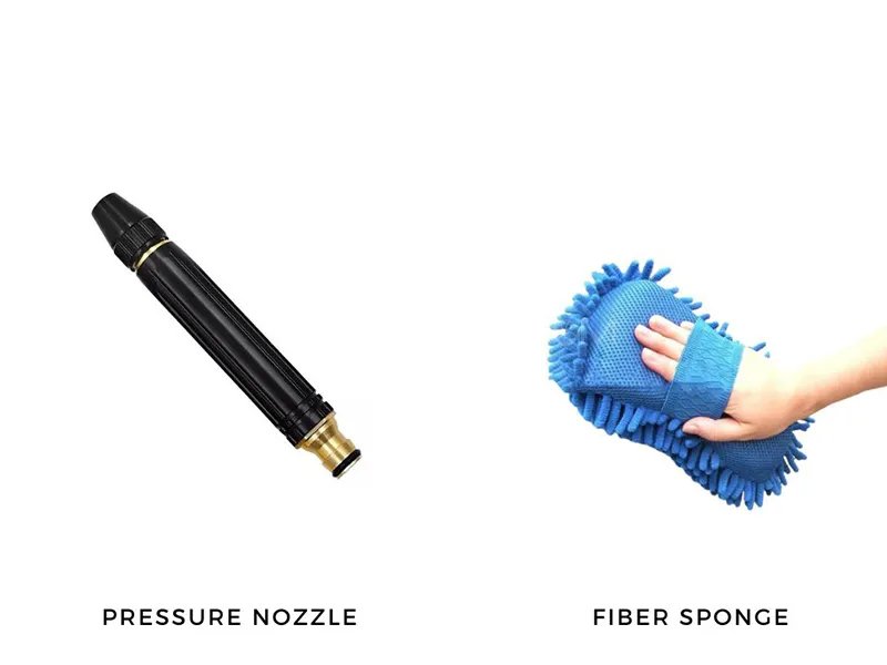 Micro Fiber Sponge | Pressure Washer Nozzle | Pack Of 2 | Multi Color Image-1