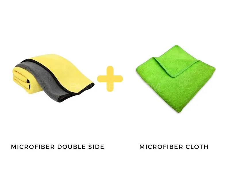 Micro Fiber Cloth Double Side | Micro Fiber Cloth | Pack Of 2 | Multi Color  Image-1