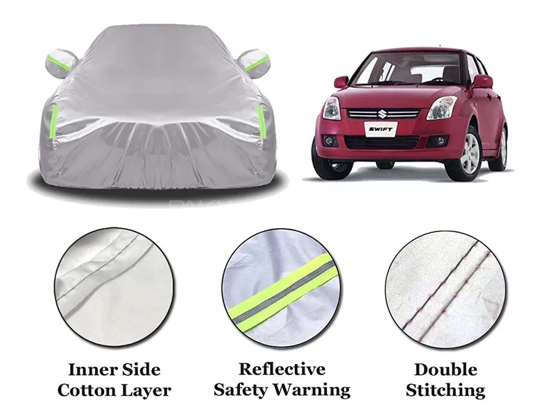 Suzuki Swift 2010-2020 Parachute Cotton Top Cover | Anti-Scratch | Anti-Crack | Double Stitched Image-1