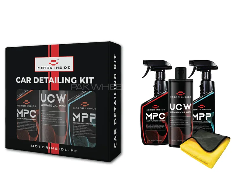 Motor Inside Car Detailing Kit 4 in 1 550ml Image-1