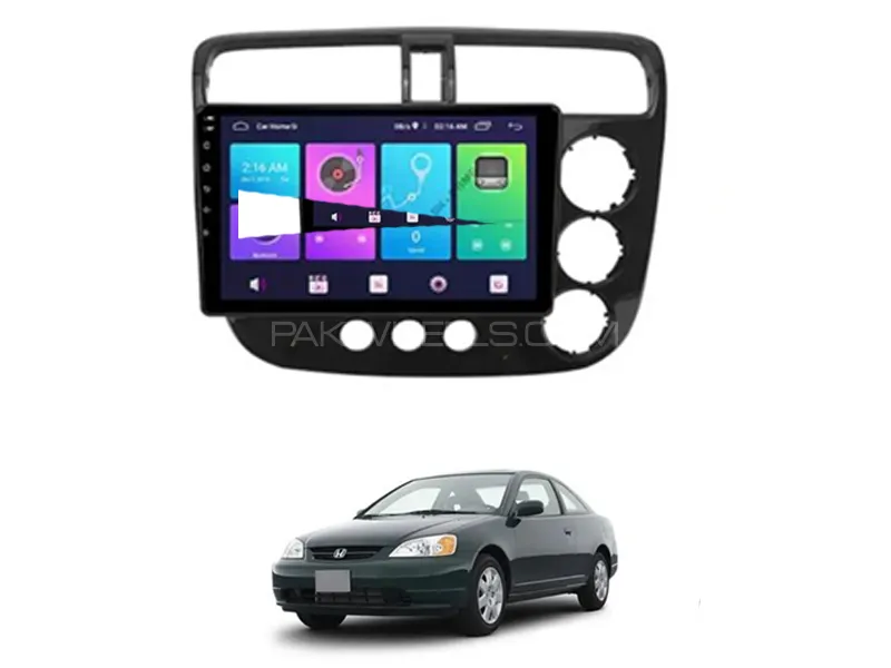 Honda Civic 2001-2005 Android Player With Genuine Frame Fitting | 9 inch | IPS Display Image-1