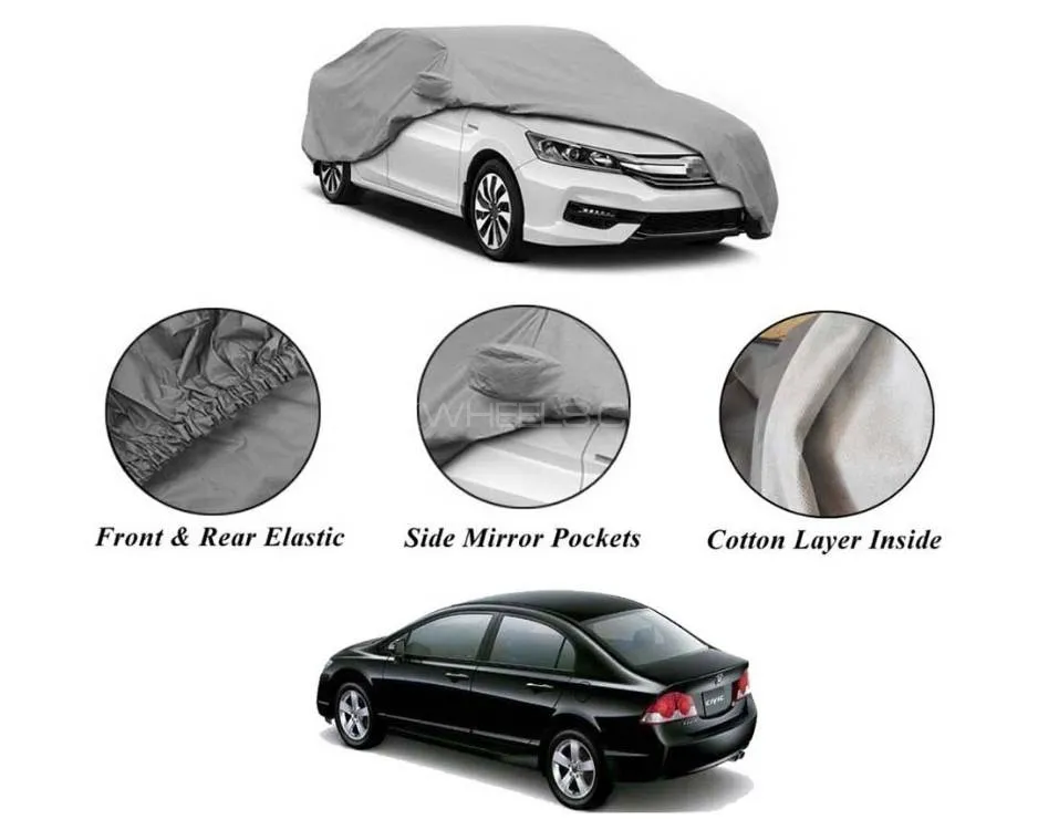 Honda Civic 2006-2012 Non Wooven Inner Cotton Layer Car Top Cover | Anti-Scratch | Waterproof 