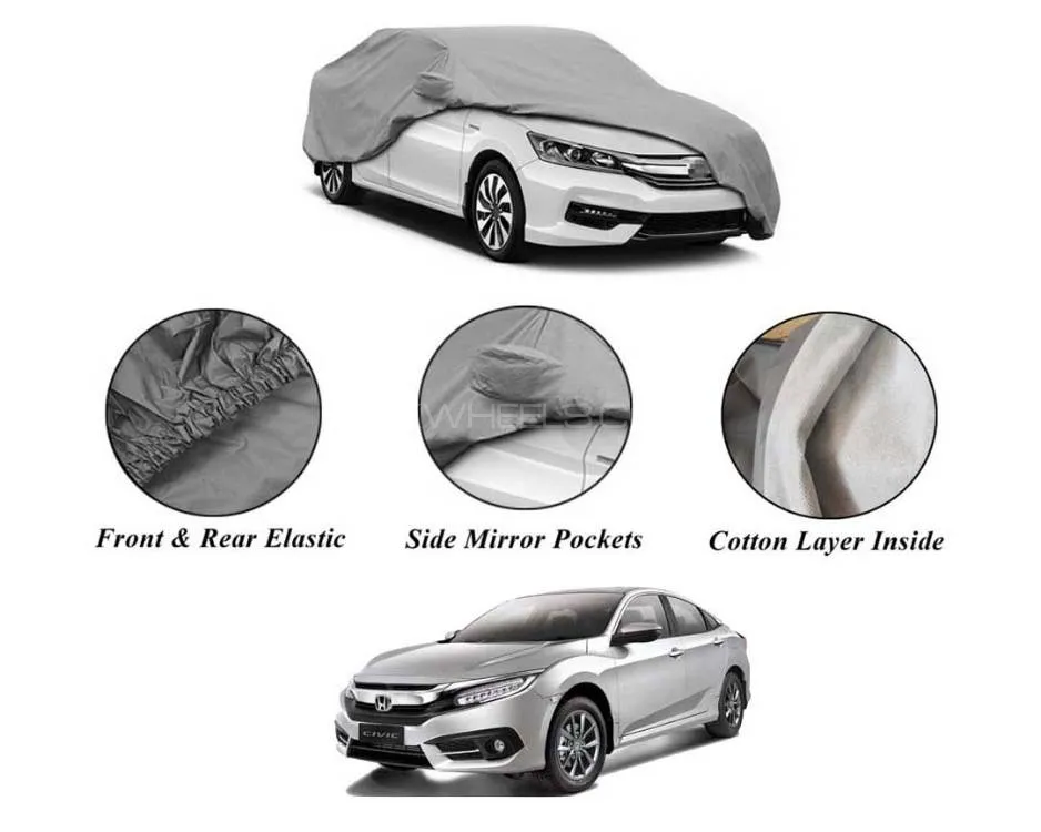 Honda Civic 2016-2020 Non Wooven Inner Cotton Layer Car Top Cover | Anti-Scratch | Waterproof 