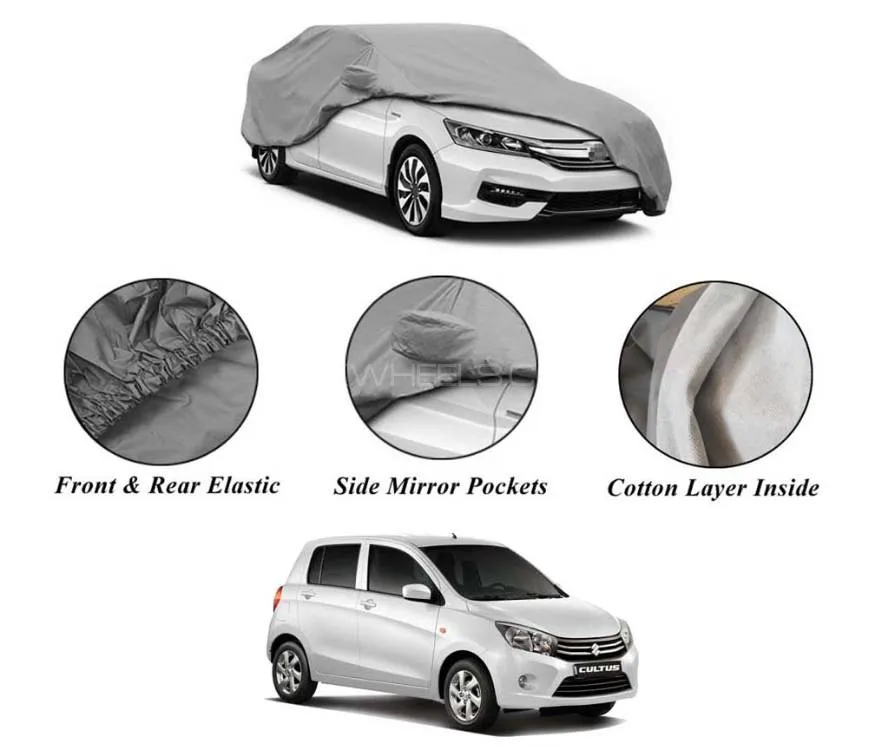Suzuki Cultus 2017-2020 Non Wooven Inner Cotton Layer Car Top Cover  Image-1