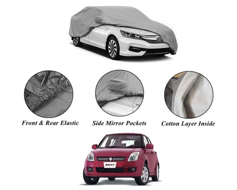 Suzuki Swift 2010-2021 Non Wooven Inner Cotton Layer Car Top Cover | Anti-Scratch | Waterproof 